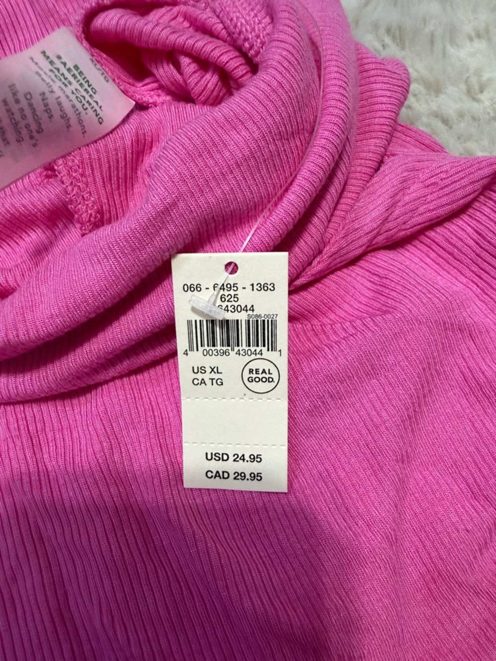 aerie Fold-Over High Waist Hot Pink Lounge Shorts NWOT - Picture 5 of 5